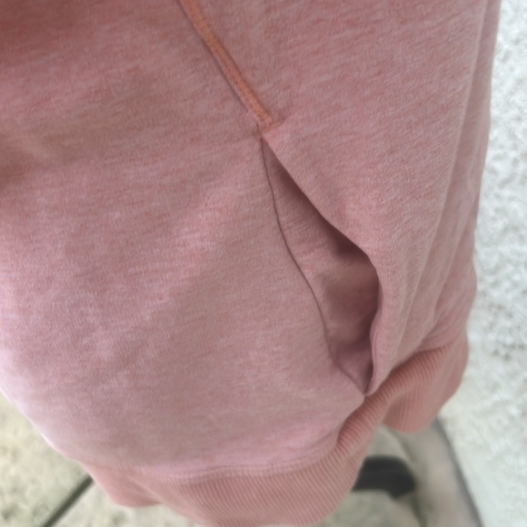 Lululemon Stress Less Funnel Cowl Neck Peach Hoodie Pullover Women's Size 6 - Picture 7 of 9